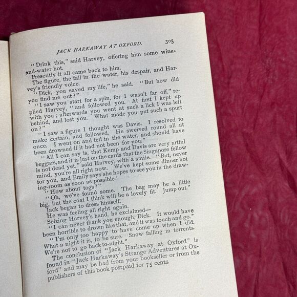 Antique Jack Harkaway at Oxford by Bracebridge Hemyng 1900 Donohue HC - Picture 8 of 9